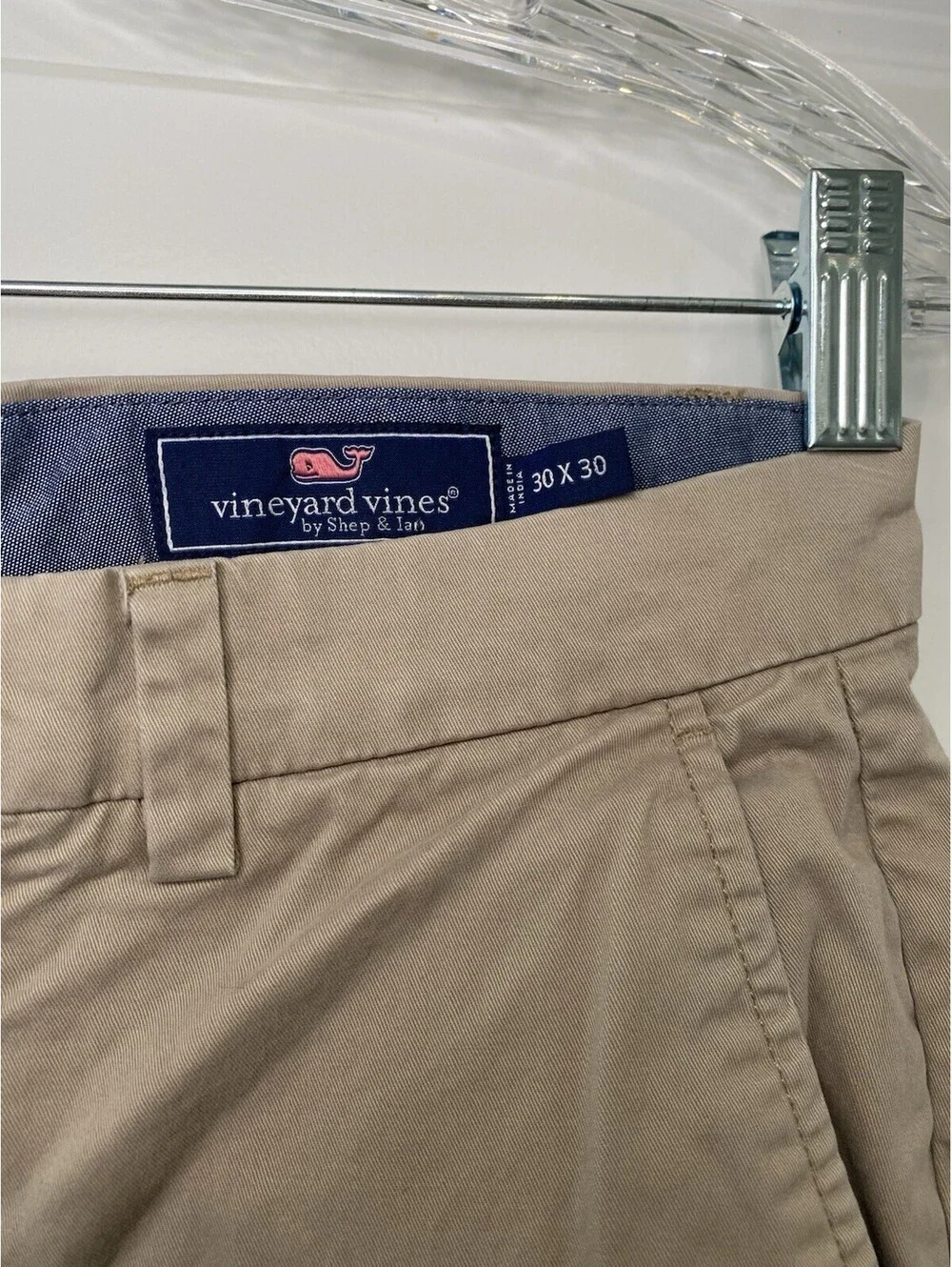 Vineyard Vines Men's Breaker Pant Khaki Beige Flat Front Chino Pants 30x30